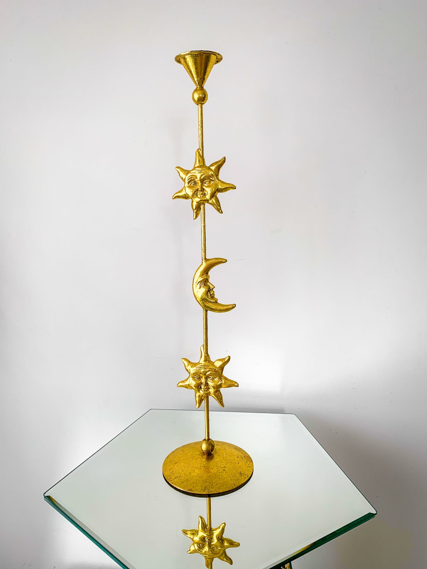 The Moon and the Stars Vintage Candle Holder