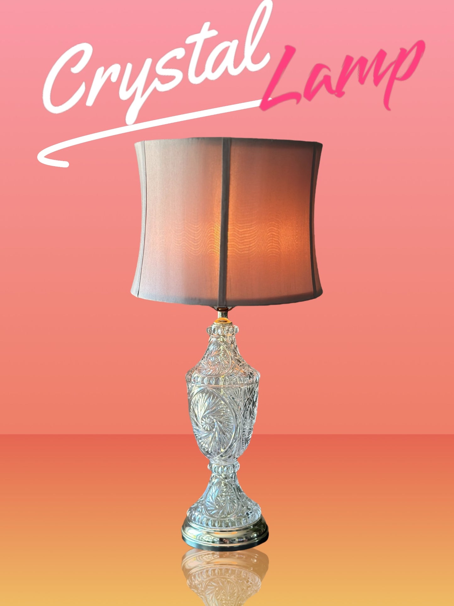 Vintage Crystal Lamp 1950’s