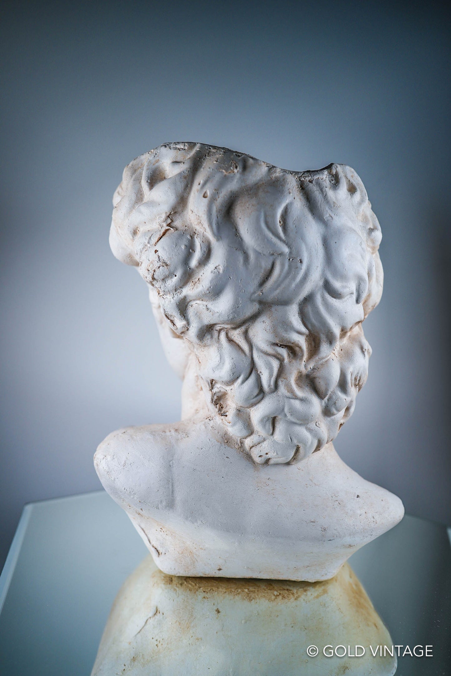 Bust of David of Michelangelo Flower Plant Pot Limestone Color