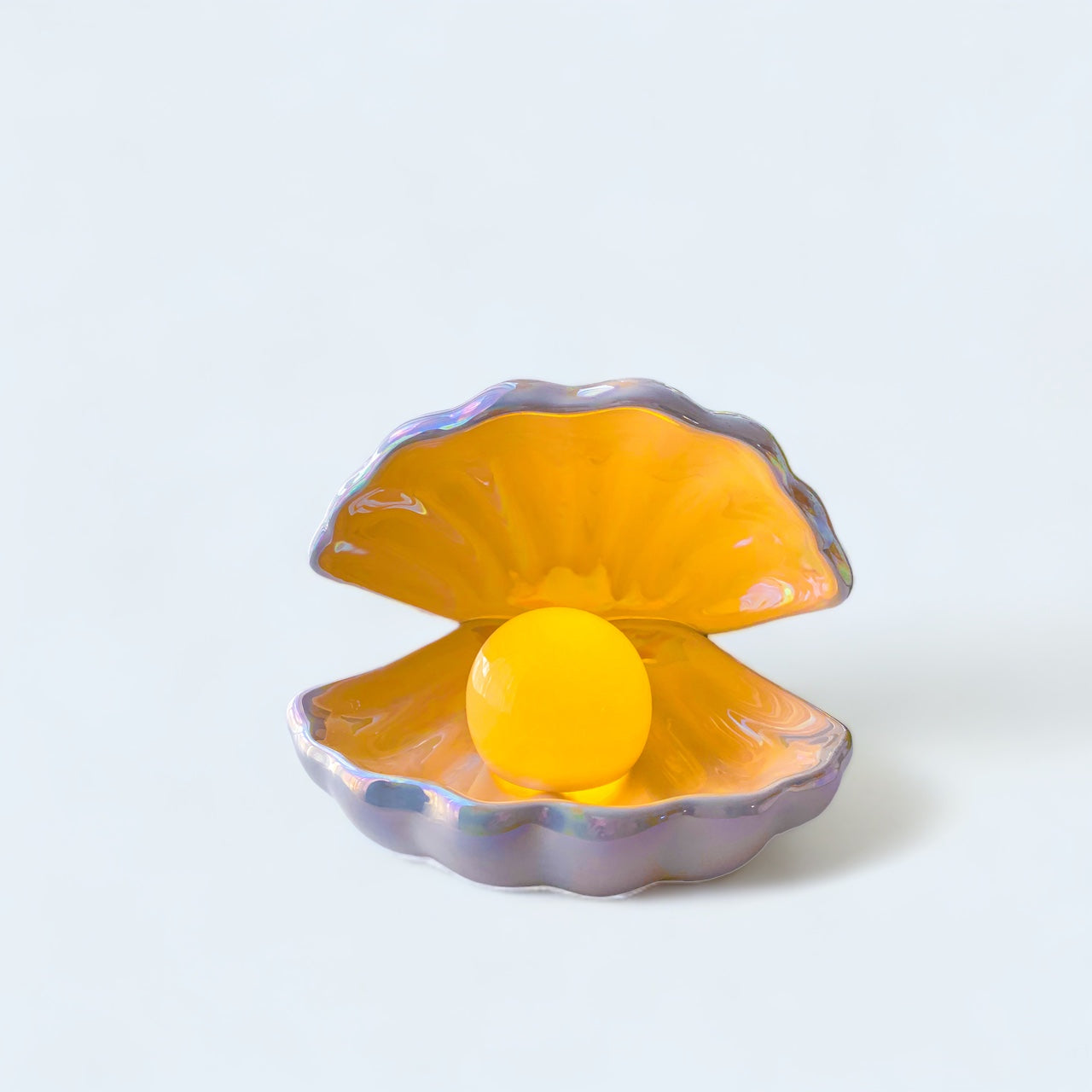 Ceramic Seashell Pearl Light - White