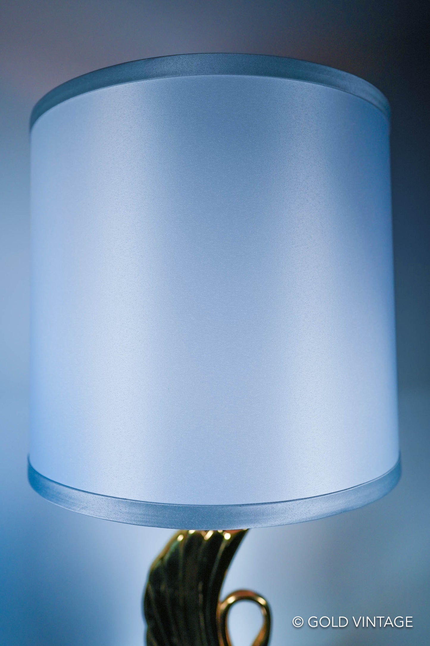 Gold Vintage Swan Brass Table Lamp