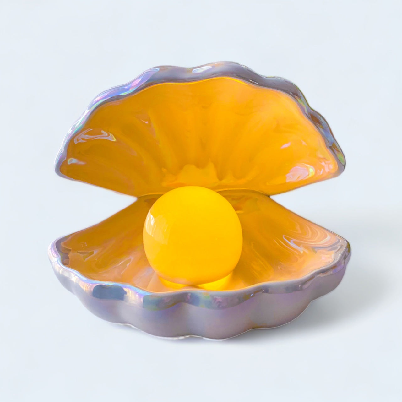 Ceramic Seashell Pearl Light - White