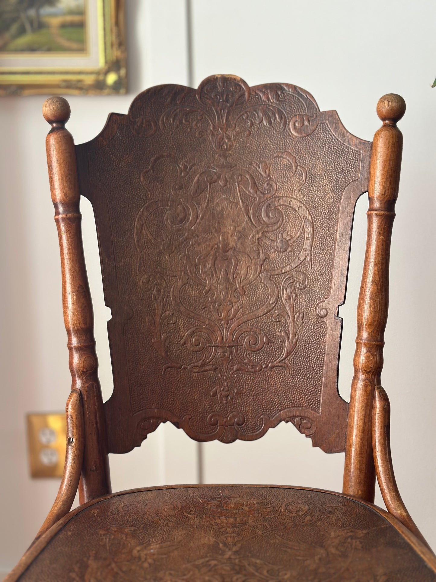 Antique Bistro Wooden Chair Austria by Michael Thonet 1880