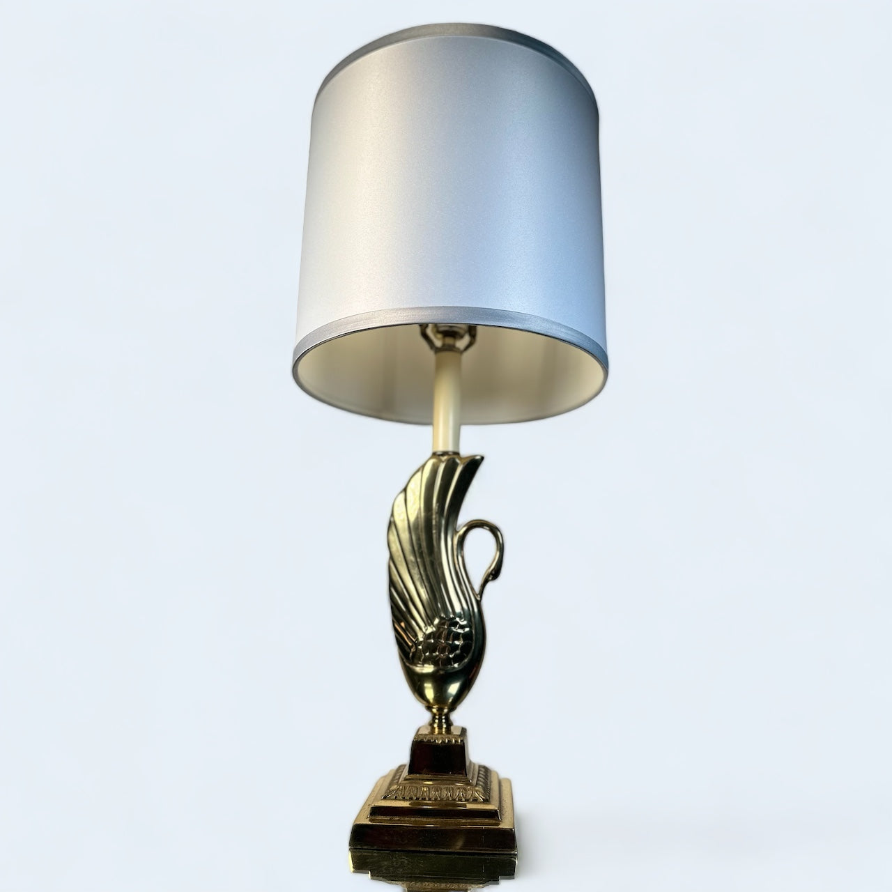 Gold Vintage Swan Brass Table Lamp *Rare Collectors Item*