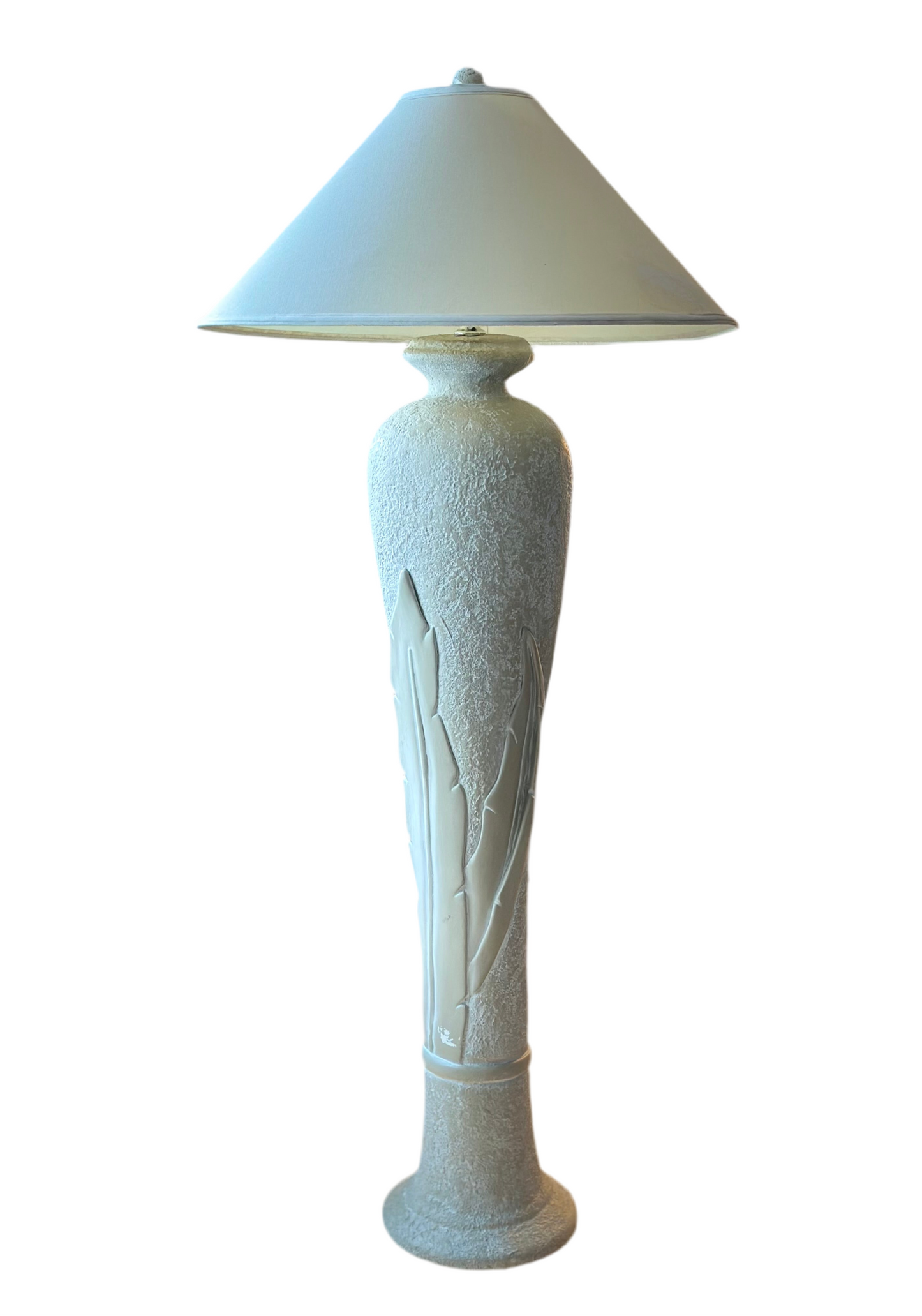 Postmodern Plaster Floor Lamp 1980s