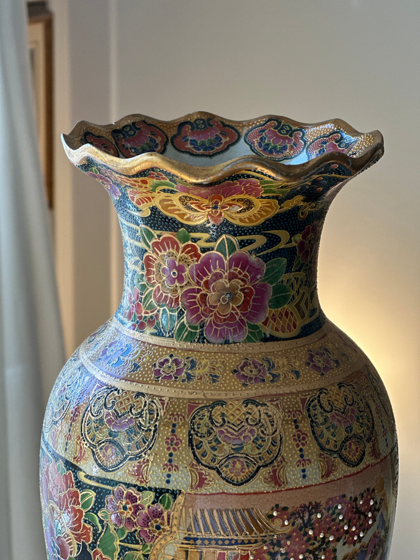 Vintage Royal Satsuma Porcelain Vase