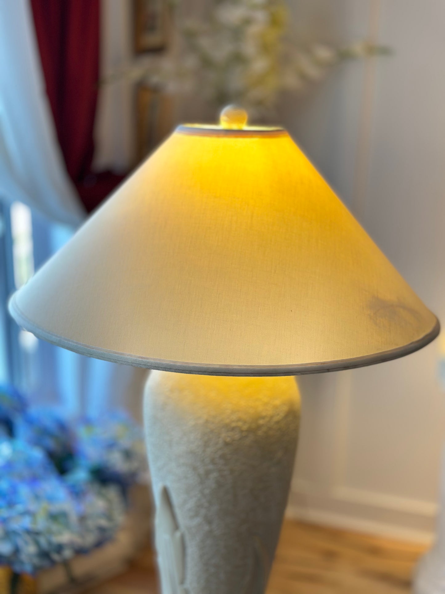 Postmodern Plaster Floor Lamp 1980s