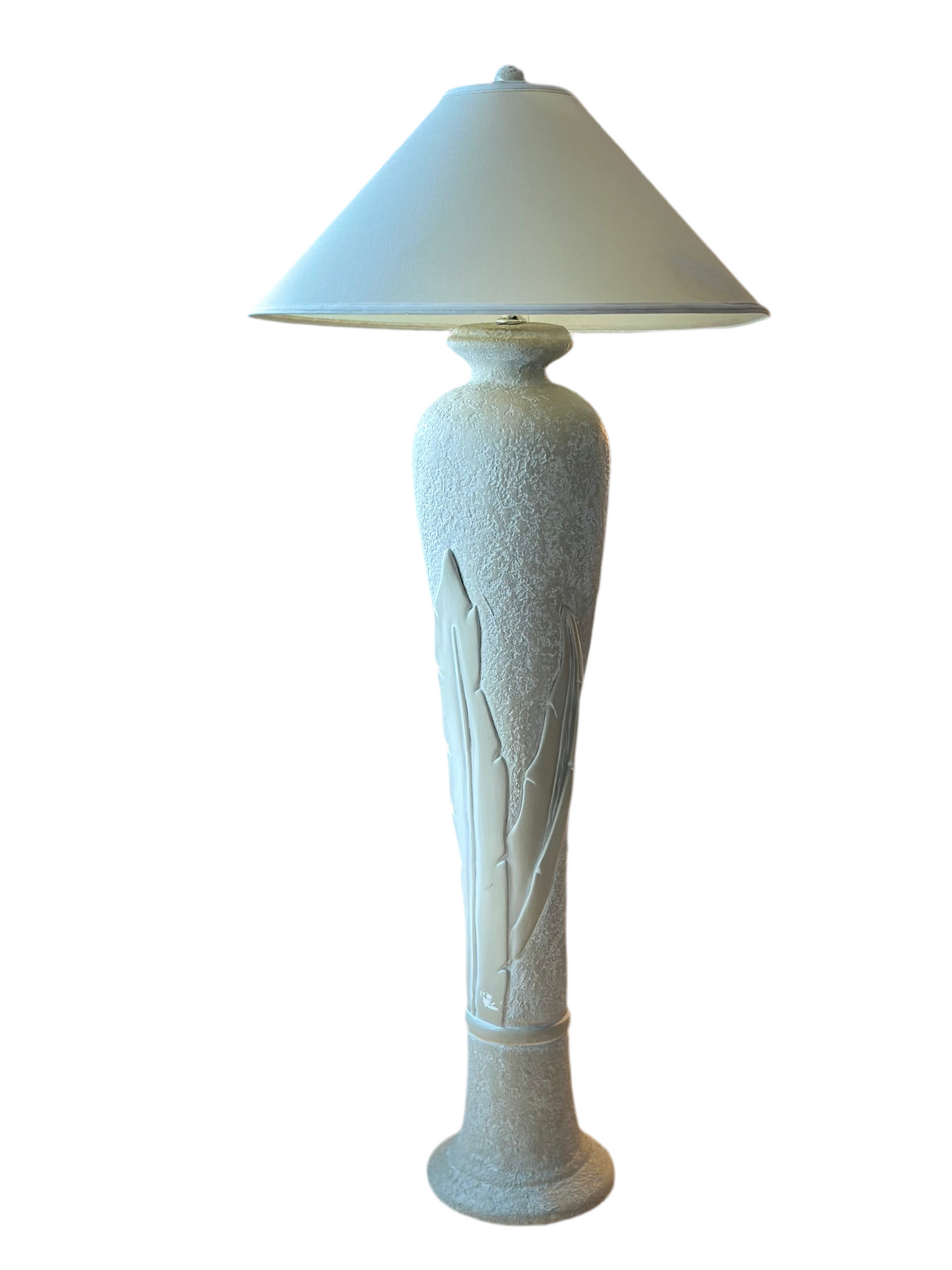 Postmodern Plaster Floor Lamp 1980s