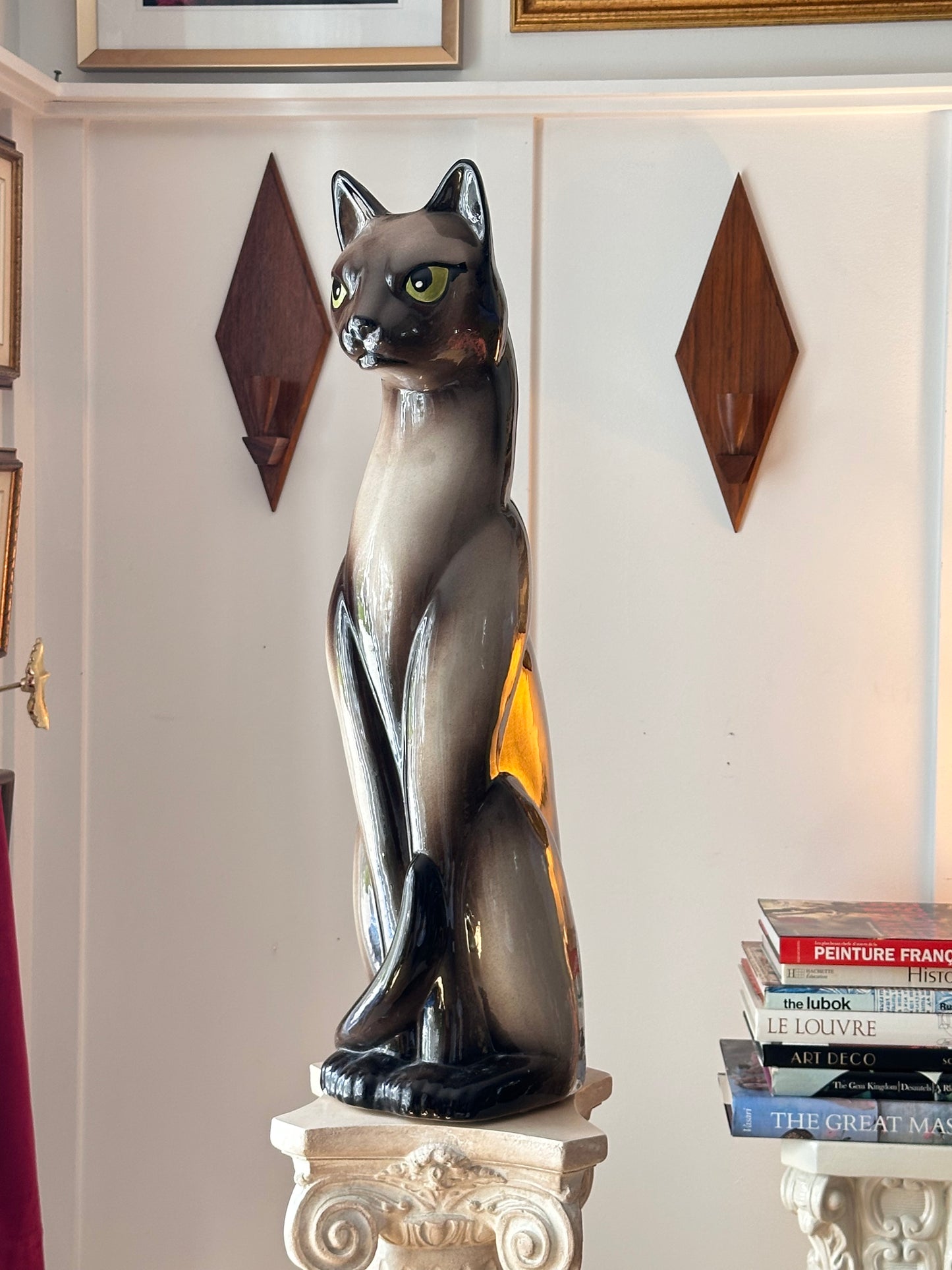 Vintage Ceramic Siamese Cat Figurine (RARE Collectors Item)