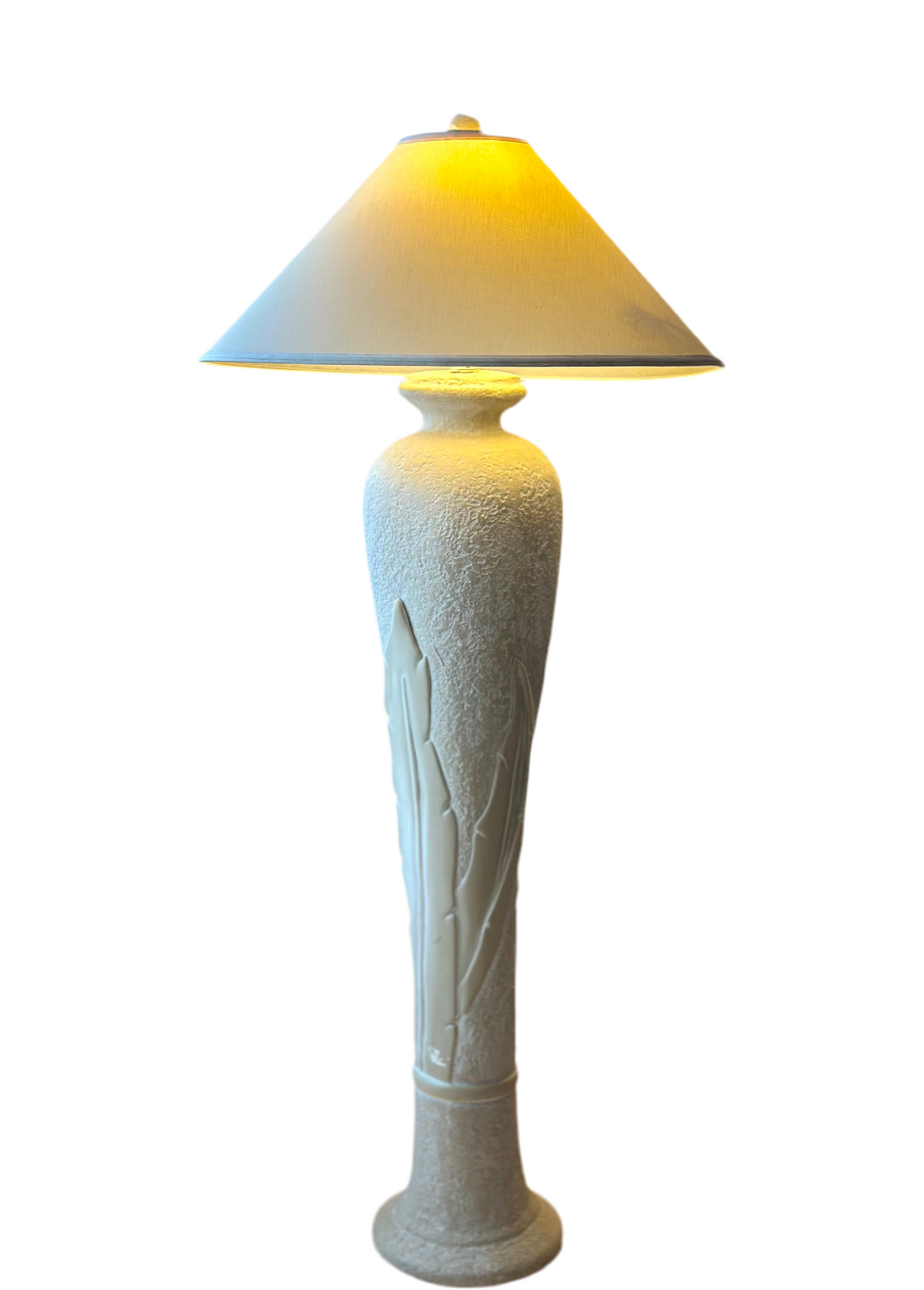 Postmodern Plaster Floor Lamp 1980s