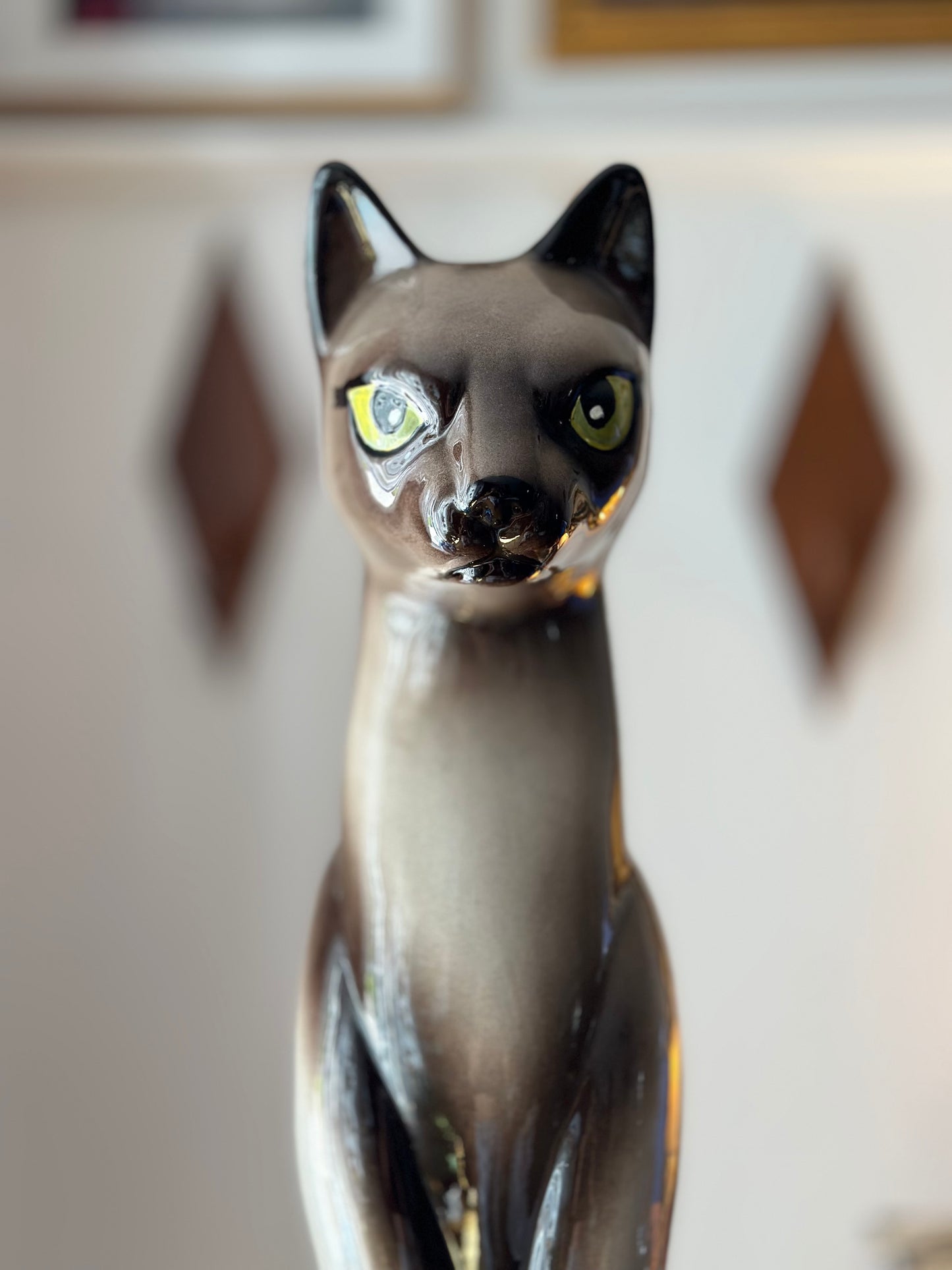 Vintage Ceramic Siamese Cat Figurine (RARE Collectors Item)