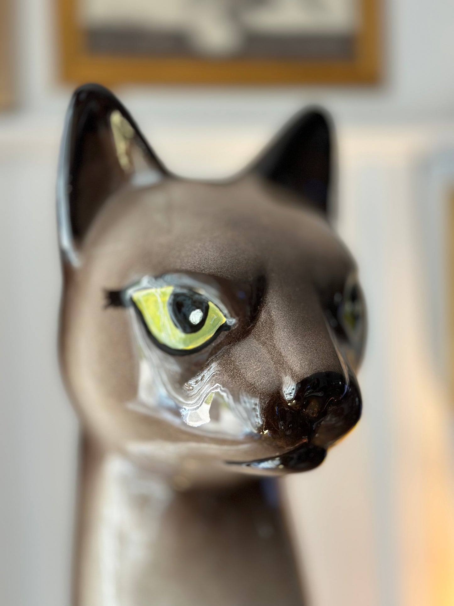 Vintage Ceramic Siamese Cat Figurine (RARE Collectors Item)