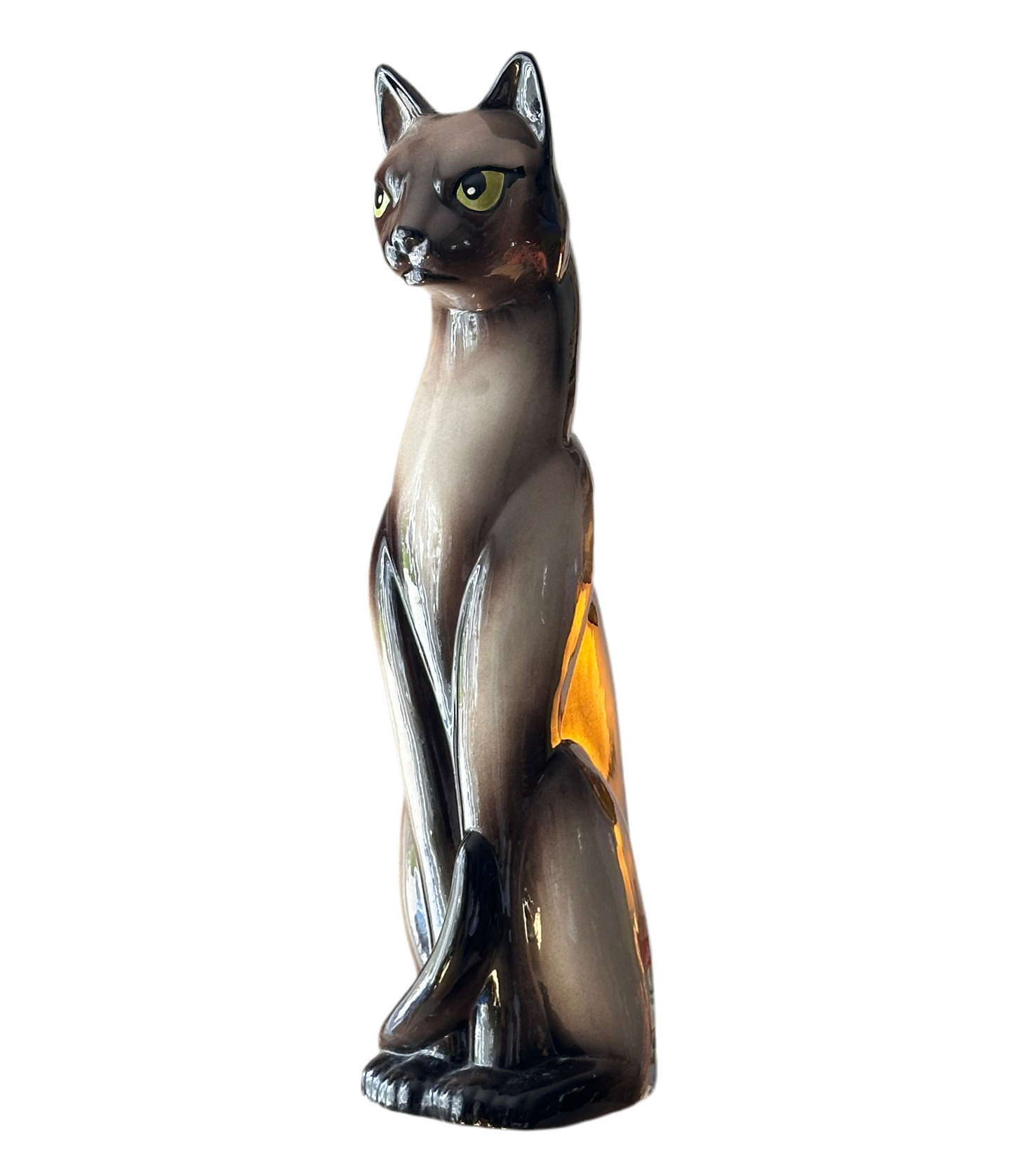 Vintage Ceramic Siamese Cat Figurine (RARE Collectors Item)
