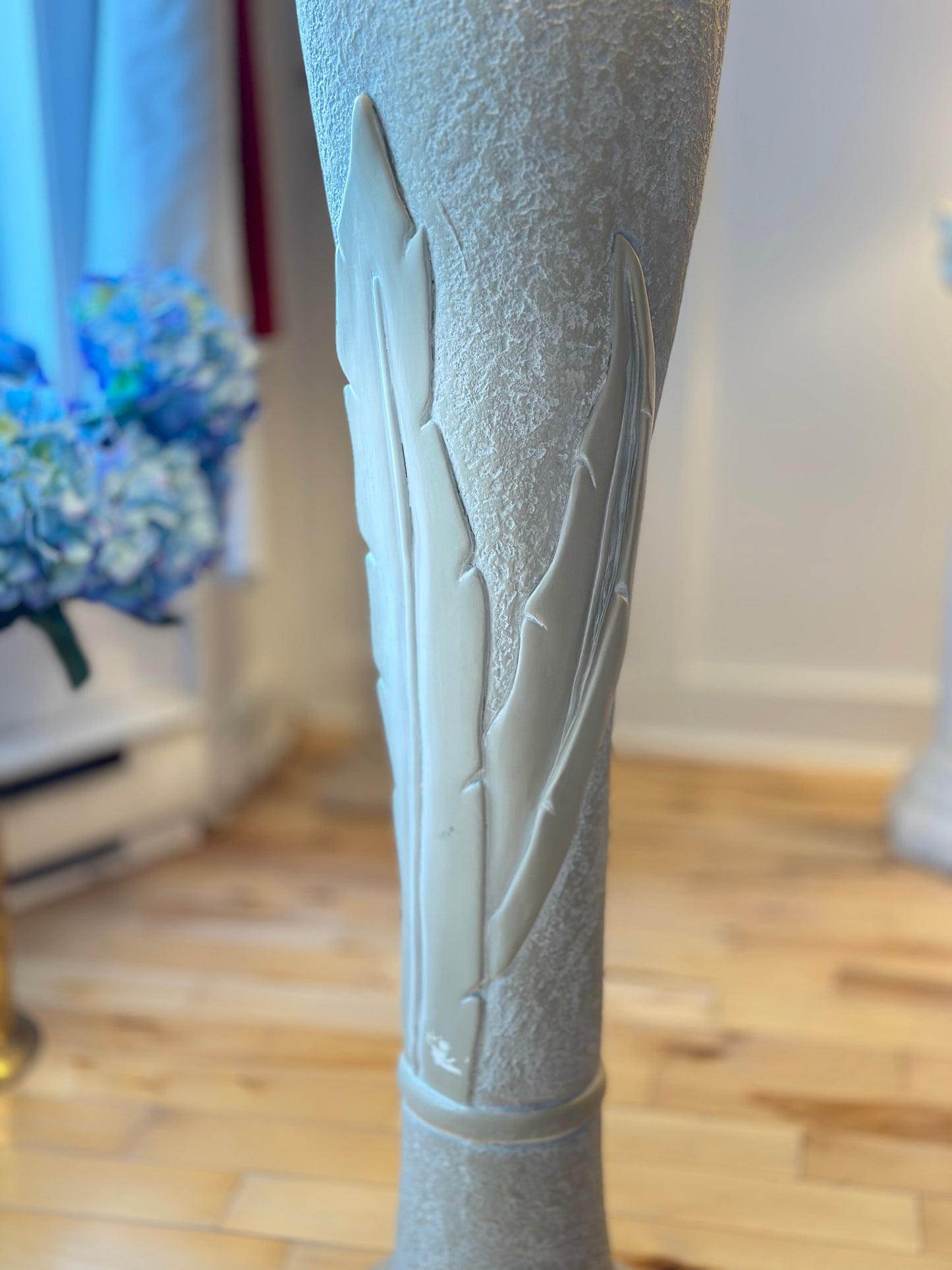 Postmodern Plaster Floor Lamp 1980s