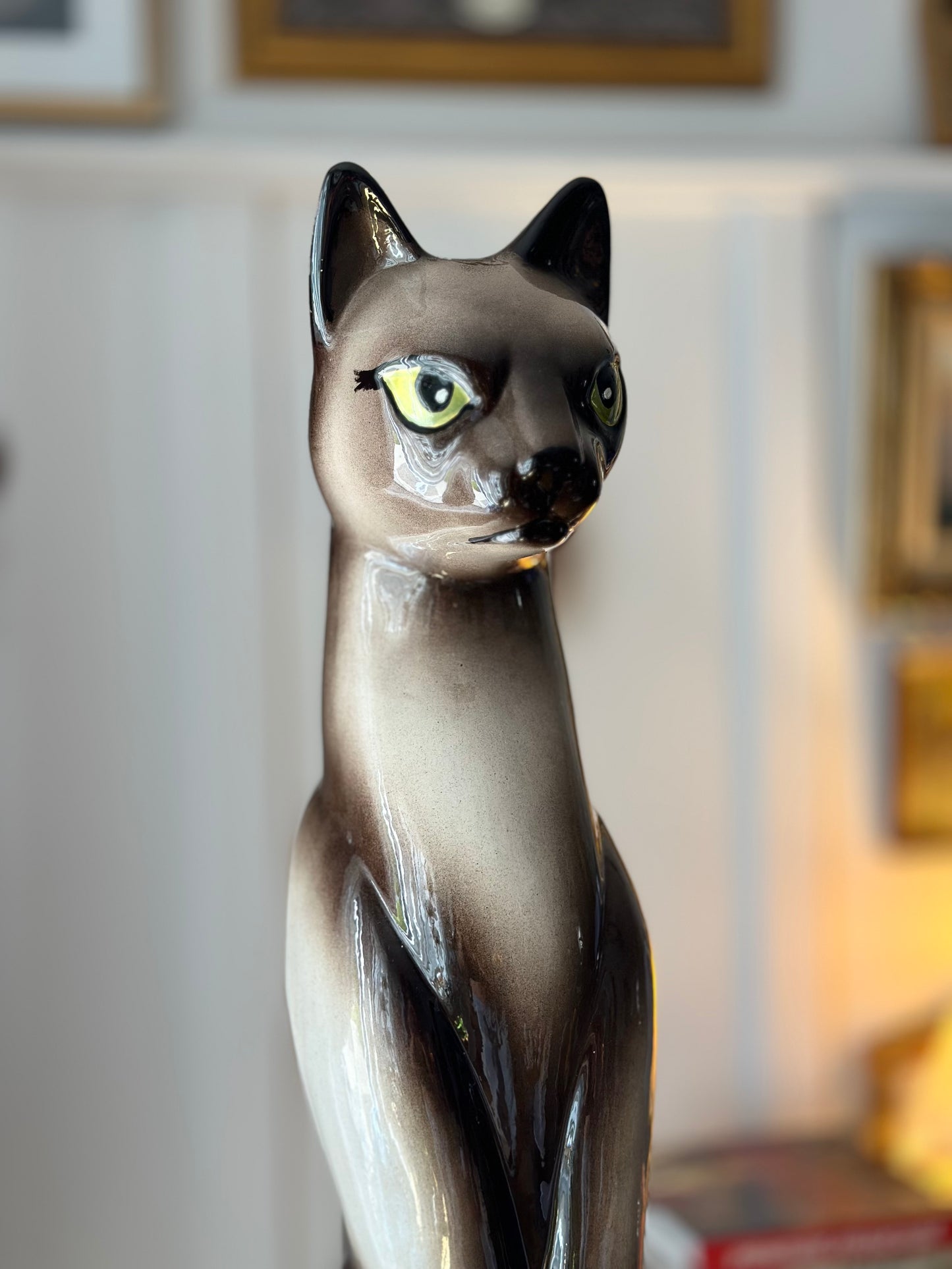 Vintage Ceramic Siamese Cat Figurine (RARE Collectors Item)