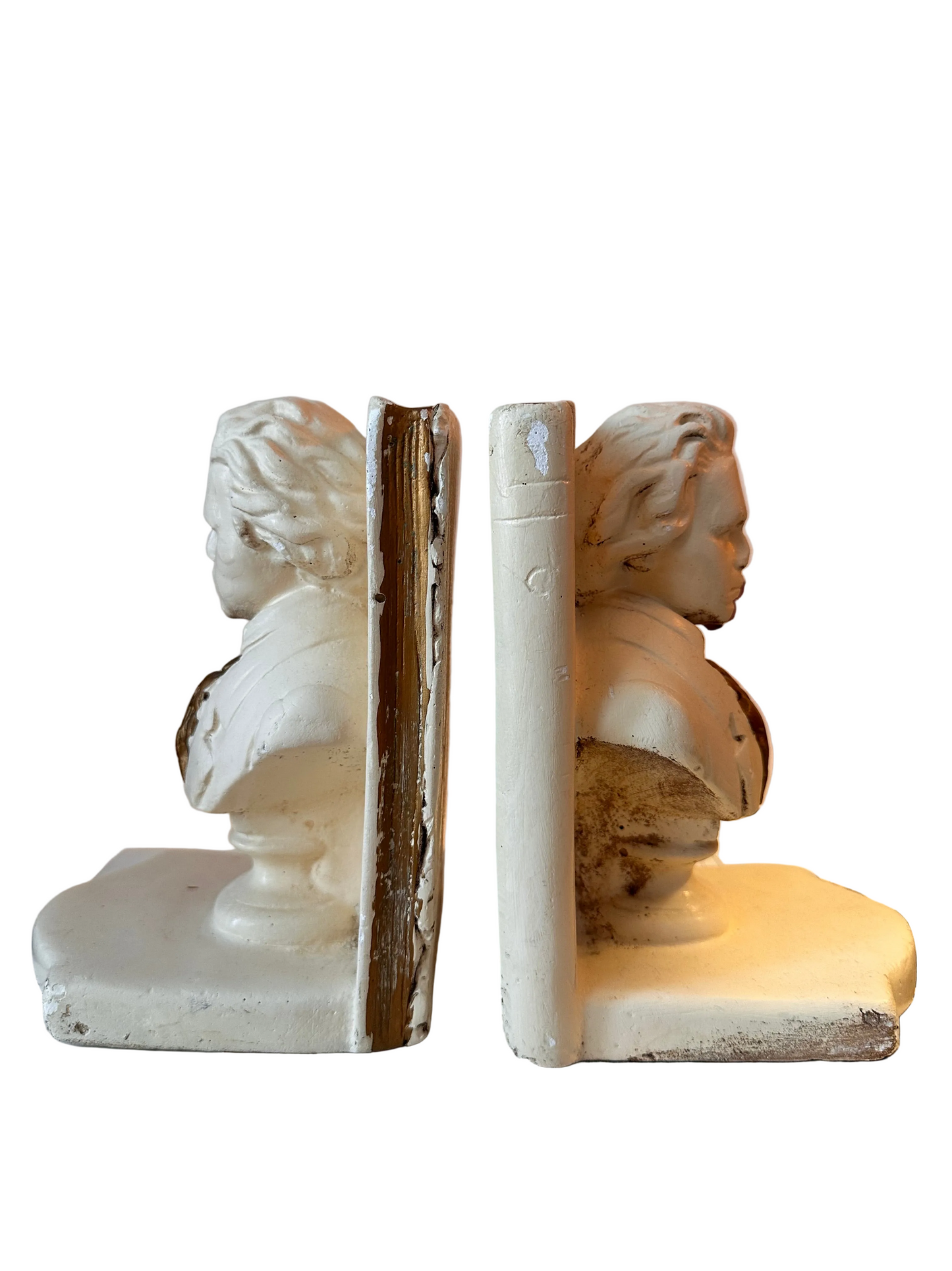 Vintage Bookends Mozart Bust