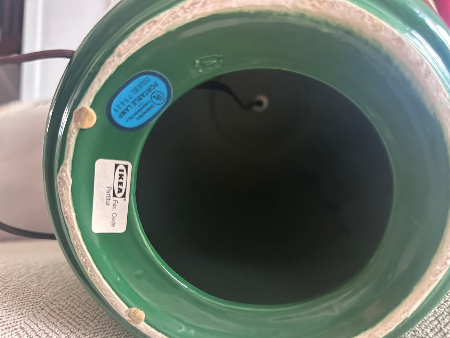 RARE IKEA 1980s Vintage Green Lamp- Collectors Item